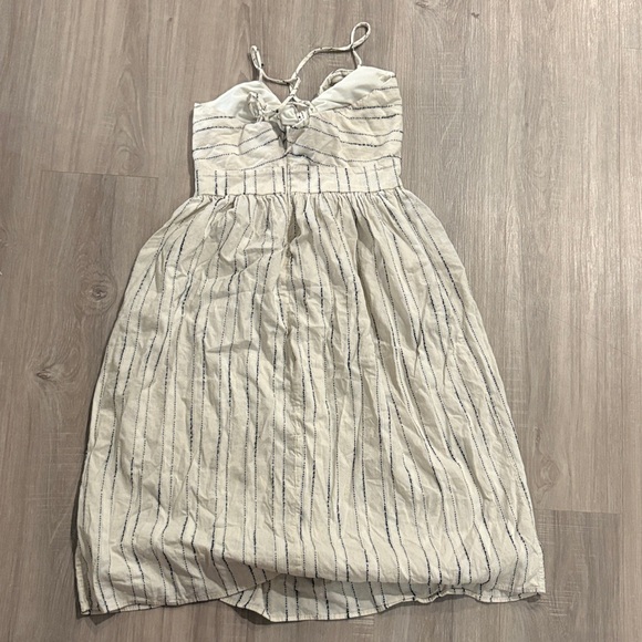 Zara White and Blue Striped Dress - Picture 3 of 3